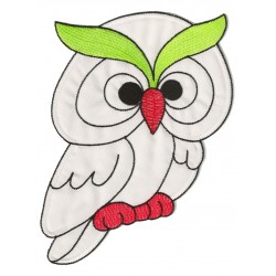 Patche écusson thermocollant Hibou medium