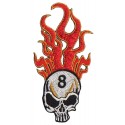 Iron-on Patch Skull on Fire