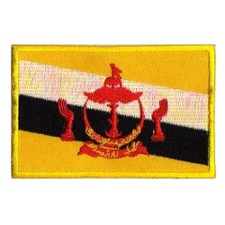 Aufnäher Patch Flagge Bügelbild Brunei