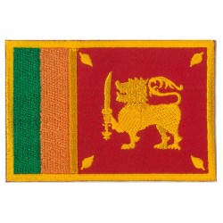 Patche écusson drapeau Sri Lanka