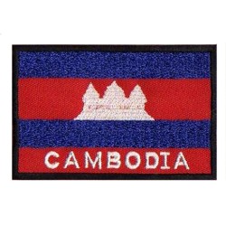 Toppa  bandiera termoadesiva Cambogia