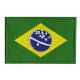 Aufnäher Patch Flagge Bügelbild Brasilien