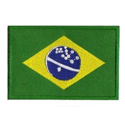 Toppa  bandiera termoadesiva Brasile