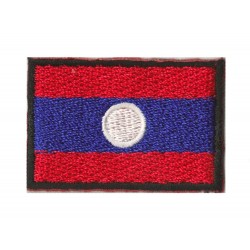 Parche bandera pequeño termoadhesivo Laos