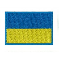 Toppa  bandiera piccolo termoadesiva Ucraina