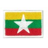Parche bandera pequeño termoadhesivo Myanmar Birmania