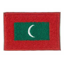 Parche bandera pequeño termoadhesivo Maldivas