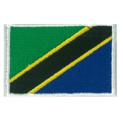 Aufnäher Patch klein Flagge Bügelbild Tansania