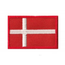 Aufnäher Patch klein Flagge Bügelbild Dänemark