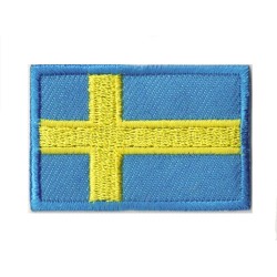 Parche bandera pequeño termoadhesivo Suecia