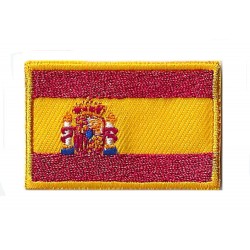 Aufnäher Patch klein Flagge Bügelbild Spanien