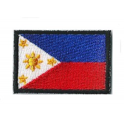 Aufnäher Patch klein Flagge Bügelbild Philippinen