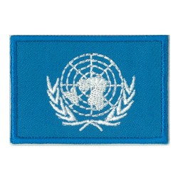 Aufnäher Patch klein Flagge Bügelbild Vereinten Nationen