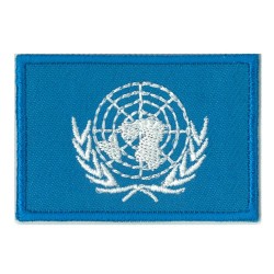 Parche bandera pequeño termoadhesivo Naciones Unidas