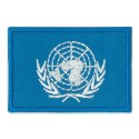 Patche écusson petit drapeau ONU Nations Unies