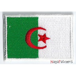 Aufnäher Patch klein Flagge Bügelbild Algerien