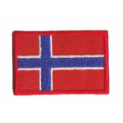 Aufnäher Patch klein Flagge Bügelbild Norwegen