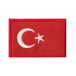 Aufnäher Patch klein Flagge Bügelbild Türkei