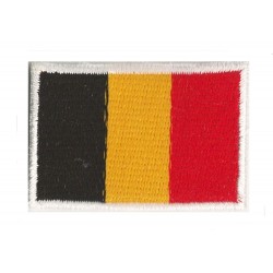 Aufnäher Patch klein Flagge Bügelbild Belgien