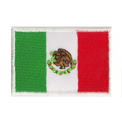 Aufnäher Patch klein Flagge Bügelbild Mexiko