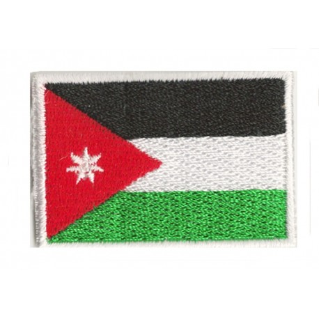 Patche écusson petit drapeau Jordanie