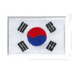 Aufnäher Patch klein Flagge Bügelbild Südkorea