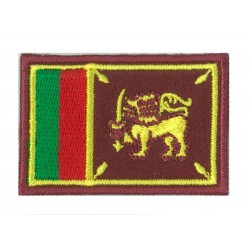 Aufnäher Patch klein Flagge Bügelbild Sri Lanka