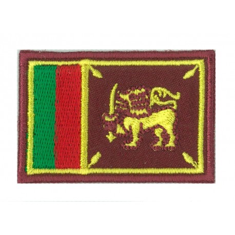 Patche écusson petit drapeau Sri Lanka