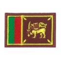 Aufnäher Patch klein Flagge Bügelbild Sri Lanka