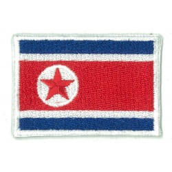 Toppa  bandiera piccolo termoadesiva Corea del Nord