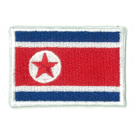 Patche écusson petit drapeau Corée du Nord