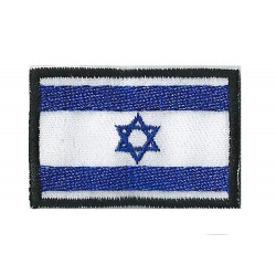 Parche bandera pequeño termoadhesivo Israel