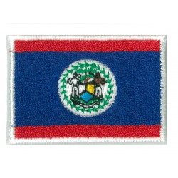 Aufnäher Patch klein Flagge Bügelbild Belize