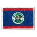Aufnäher Patch klein Flagge Bügelbild Belize