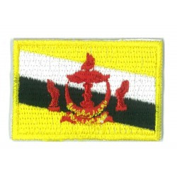 Aufnäher Patch klein Flagge Bügelbild Brunei