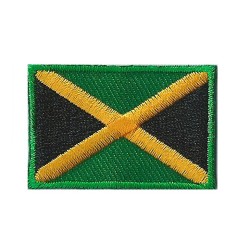 Parche bandera pequeño termoadhesivo Jamaica