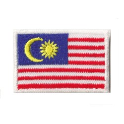 Parche bandera pequeño termoadhesivo Malasia