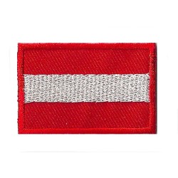 Aufnäher Patch klein Flagge Bügelbild Österreich