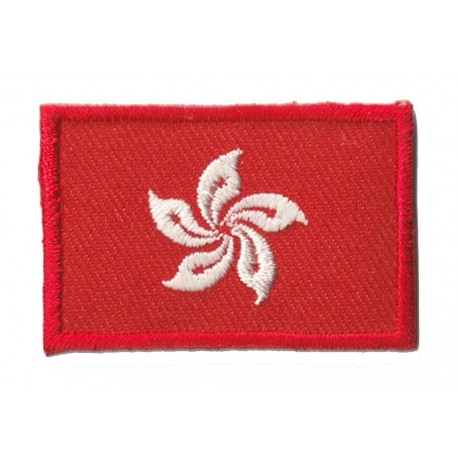 Patche écusson petit drapeau Hong Kong