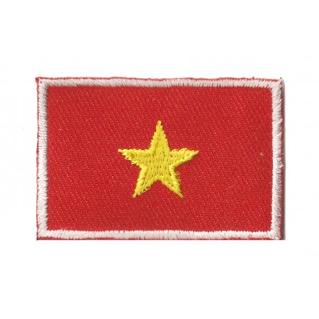 Aufnäher Patch klein Flagge Bügelbild Vietnam