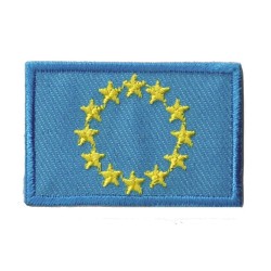 Aufnäher Patch klein Flagge Bügelbild Europa