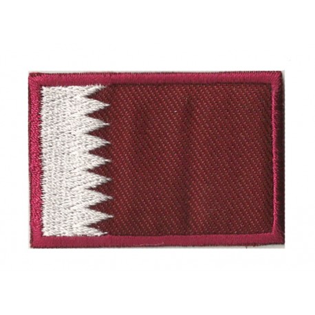 Patche écusson petit drapeau qatar