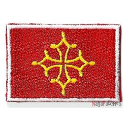 Aufnäher Patch klein Flagge Bügelbild Occitanie