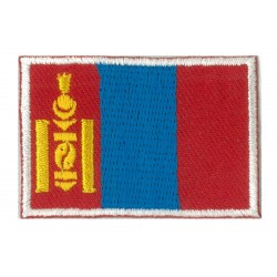 Aufnäher Patch klein Flagge Bügelbild Mongolei