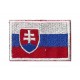 Parche bandera pequeño termoadhesivo Eslovaquia