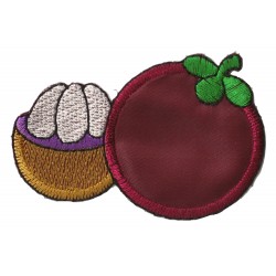 Iron-on Patch fruits mangosteen