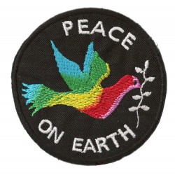 Patche écusson thermocollant Peace On Earth