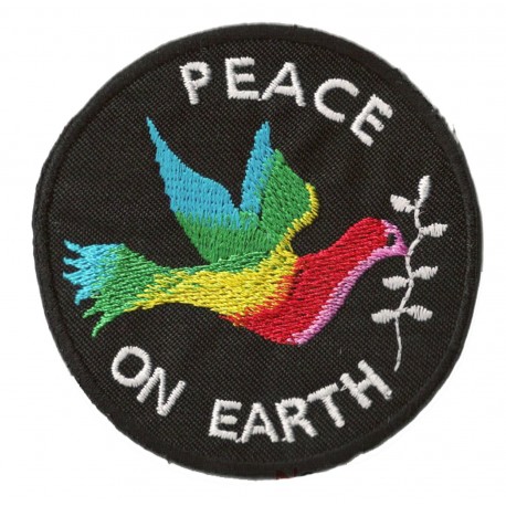 Patche écusson thermocollant Peace On Earth