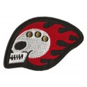 Iron-on Patch Skull on Fire