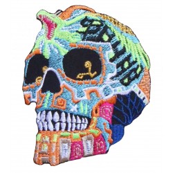 Aufnäher Patch Bügelbild Voodoo Skull